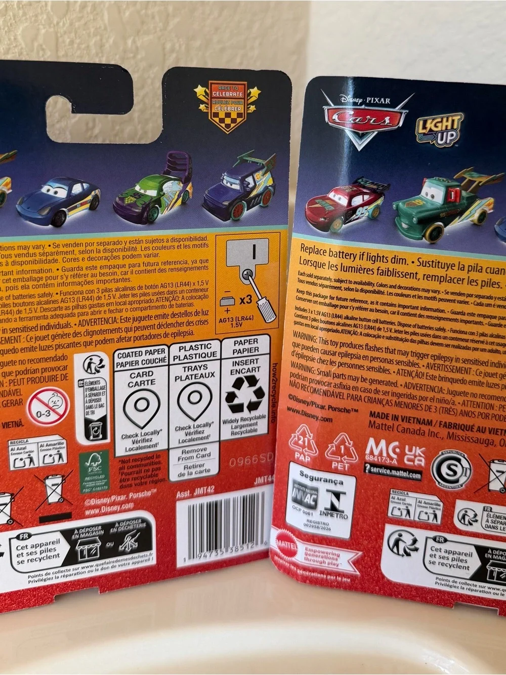 Lightning McQueen & Snot Rod Two-Pack - Red & Orange